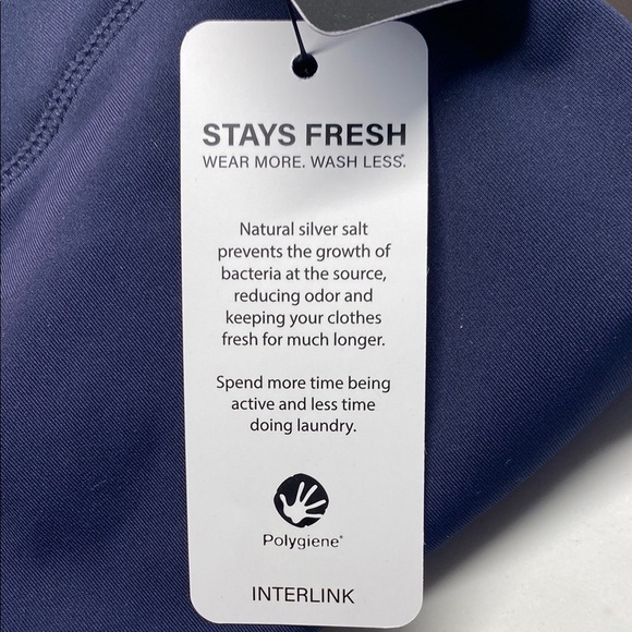 Leggings High Waist Yoga Sport 90 Degree By Reflex Athleisure Navy Blue Size XS - Picture 5 of 10